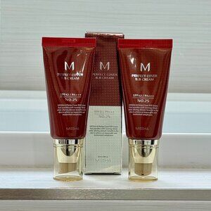 2x Missha Perfect Cover BB Cream With SPF Shade 25 Warm Beige